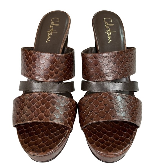 Cole Haan Brown Platform Sandals - Picture 5 of 12